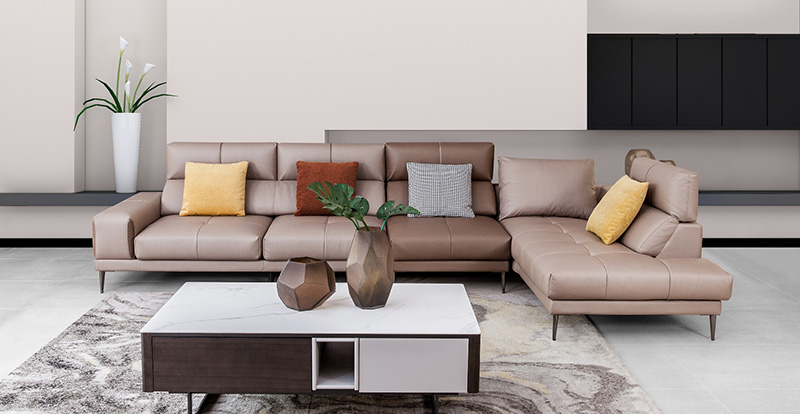 Moderne Minimalistisk Stue Teknologi Klut Hjørne Trekkbar Sofa Kombinasjon 620070